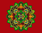 Dibujo Mandala decorativa pintado por elbalombar