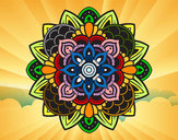Dibujo Mandala decorativa pintado por greygris