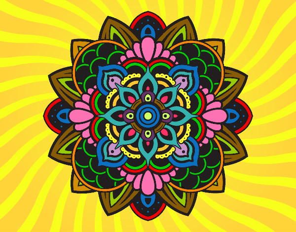Dibujo Mandala decorativa pintado por iancito