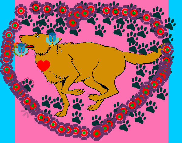 Dibujo Perro corriendo pintado por ambaritar