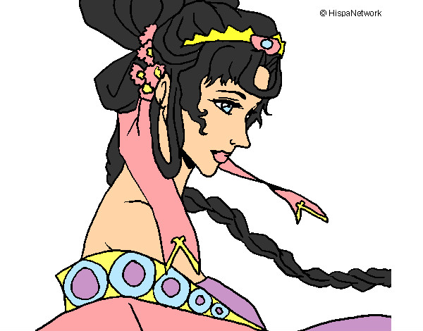 Dibujo Princesa china pintado por rocio8822