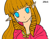 Dibujo Princesa Zelda pintado por karina3007