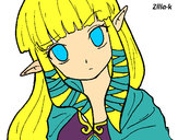 Dibujo Princesa Zelda pintado por rocio8822
