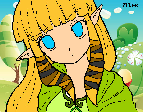Dibujo Princesa Zelda pintado por sundance