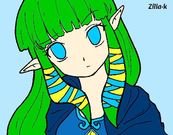 Dibujo Princesa Zelda pintado por TheHade