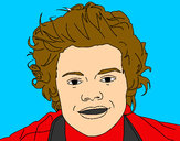Dibujo Retrato de Harry Styles pintado por serranista