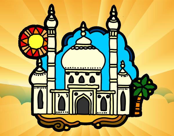 Dibujo Taj Mahal pintado por luis6415