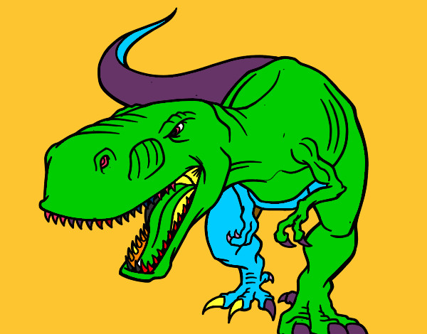 Dinosaurio enfadado