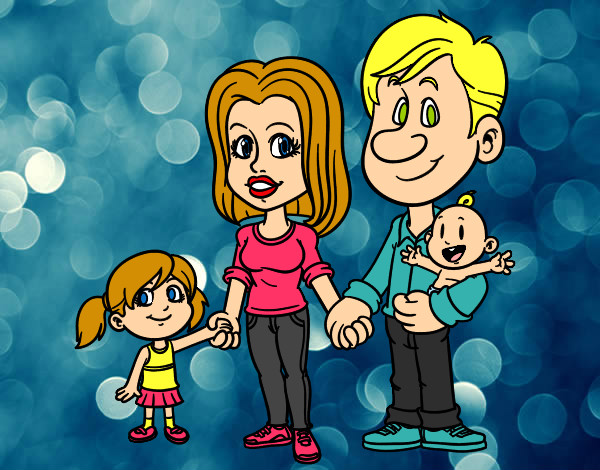 Dibujo Familia feliz pintado por Marleny26