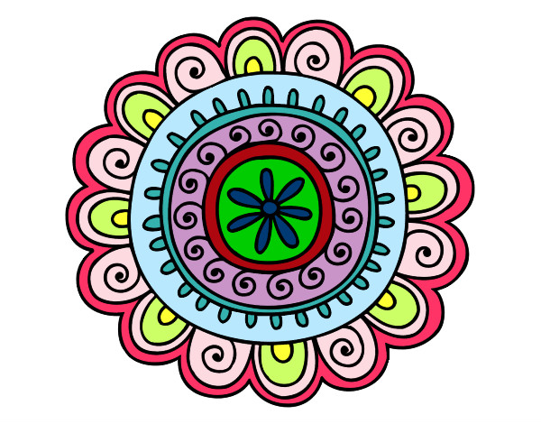 Dibujo Mandala alegre pintado por Ingridelen