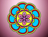 Dibujo Mandala de pétalos pintado por cori-glori