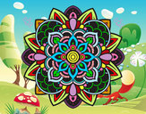 Dibujo Mandala decorativa pintado por Killa