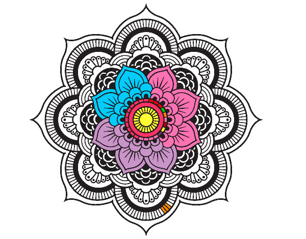 Dibujo Mandala flor oriental pintado por MARIA022
