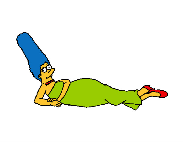 Dibujo Marge pintado por SofiaFdz
