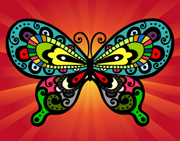 Dibujo Mariposa bonita pintado por CecilitaF