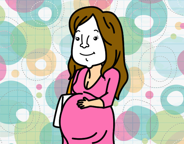 Dibujo Mujer embarazada pintado por maite57