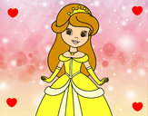 Dibujo Princesa bella pintado por Marleja