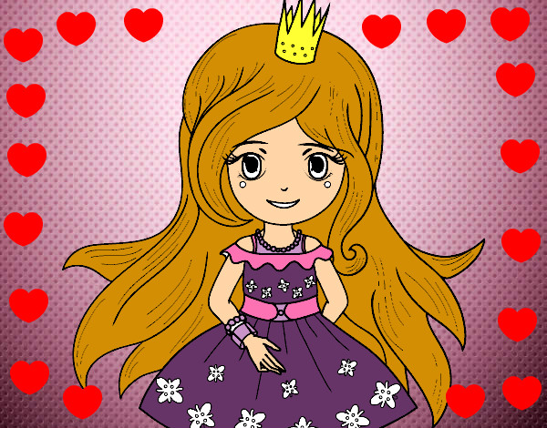 Dibujo Princesa primavera pintado por maridivina