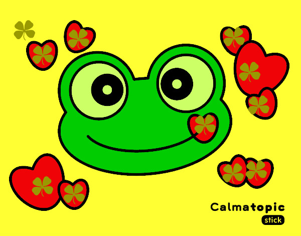 Dibujo Rana Calmatopic amor pintado por pililabebe