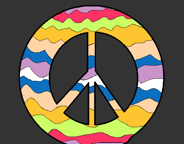 Dibujo Símbolo de la paz pintado por deniloka