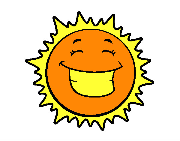 Dibujo Sol sonriendo pintado por andrewka