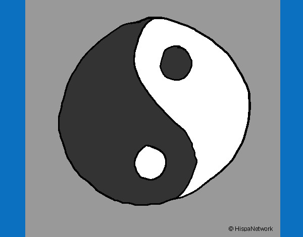 Dibujo Yin yang pintado por deniloka