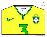 Dibujo Camiseta del mundial de fútbol 2014 de Brasil pintado por elizamar10