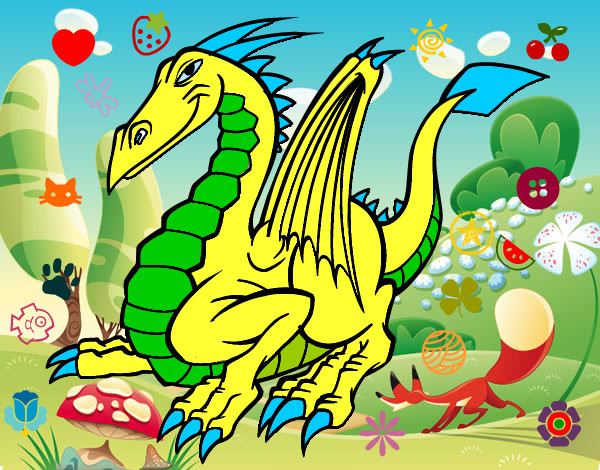 Dibujo Dragón elegante pintado por Marisok