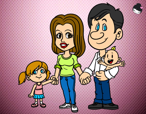 Dibujo Familia feliz pintado por Erika2003