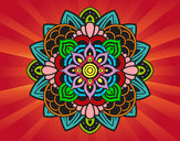 Dibujo Mandala decorativa pintado por brith