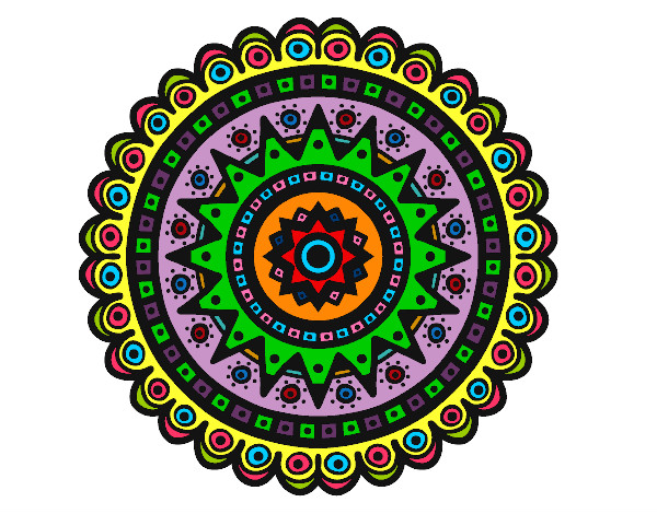 Dibujo Mandala étnica pintado por LuzLiza