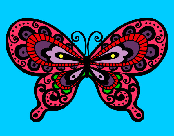 la mariposa hermosa