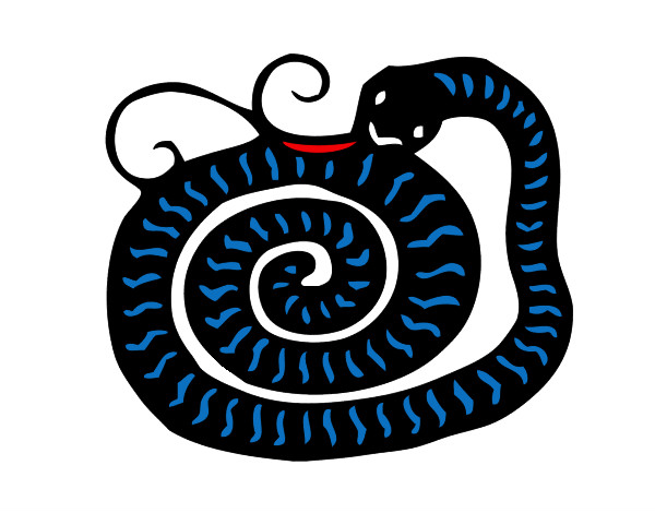 Dibujo Signo de la serpiente pintado por vale1690