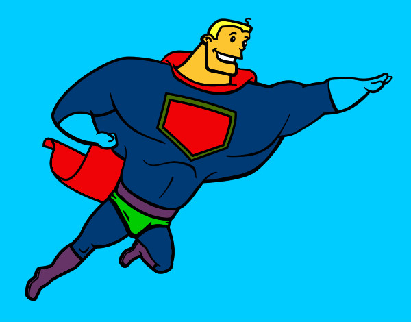 Dibujo Superhéroe grande pintado por Floridark