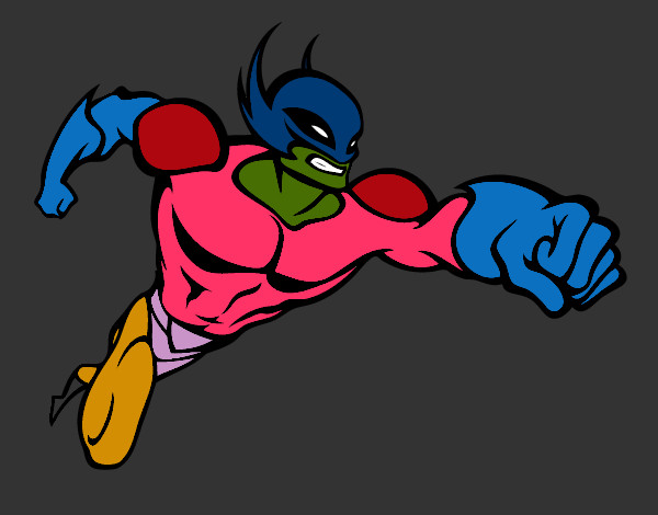Dibujo Superhéroe sin capa pintado por lucasvitto
