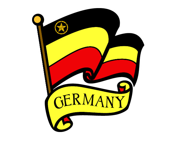 Dibujo Bandera de Alemania pintado por estan