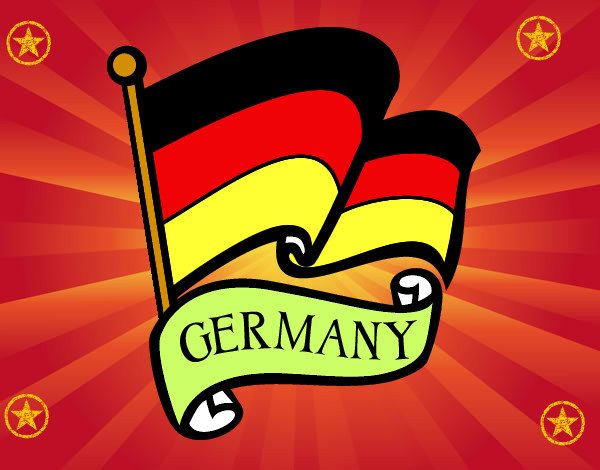 Dibujo Bandera de Alemania pintado por REINALD