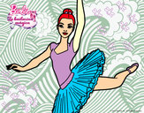 Dibujo Barbie en segundo arabesque pintado por aa123
