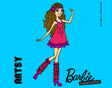 Dibujo Barbie Fashionista 1 pintado por pao862