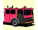 Dibujo Camión de bomberos pintado por ANITARIVAS