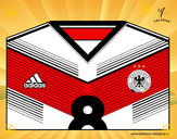 Dibujo Camiseta del mundial de fútbol 2014 de Alemania pintado por REINALD