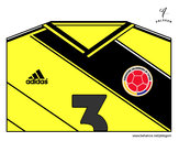 Dibujo Camiseta del mundial de fútbol 2014 de Colombia pintado por aa123