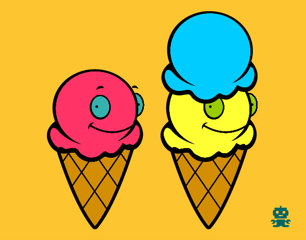 Dibujo Cucuruchos de helado pintado por Cesittner