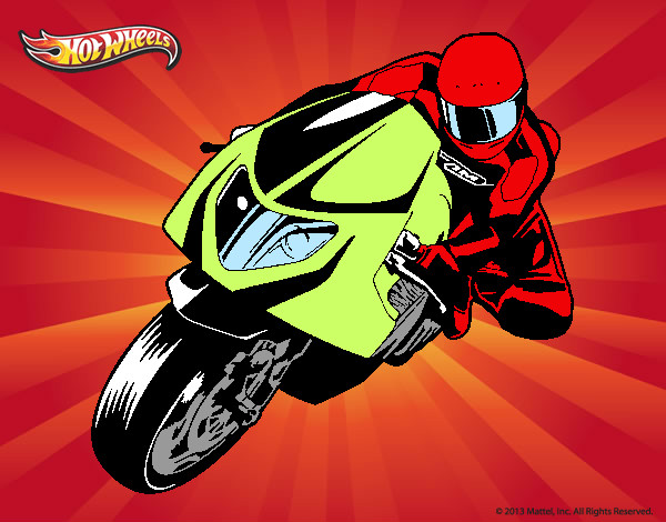 Dibujo Hot Wheels Ducati 1098R pintado por camisa 