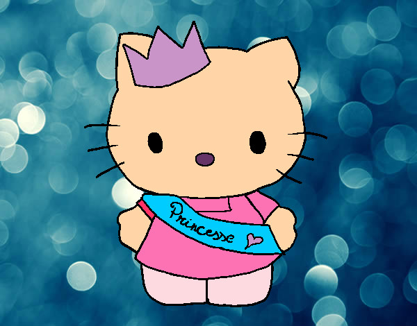 Dibujo Kitty princesa pintado por Lujitaa