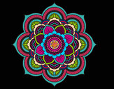 Dibujo Mandala flor oriental pintado por elisanche7