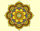 Dibujo Mandala flor oriental pintado por rstlg