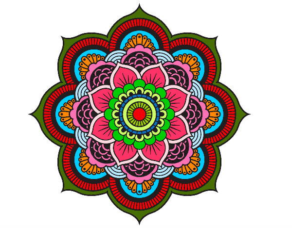 Dibujo Mandala flor oriental pintado por ainhoa2014