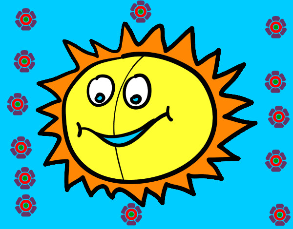 Dibujo Sol feliz pintado por Frisofi