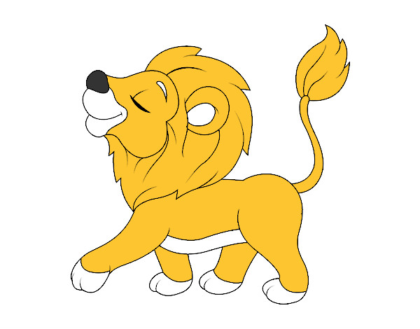 Dibujo Cachorro de león pintado por caryto